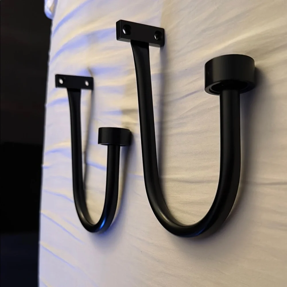 Crate&Barrel Black Metal Wall Hooks